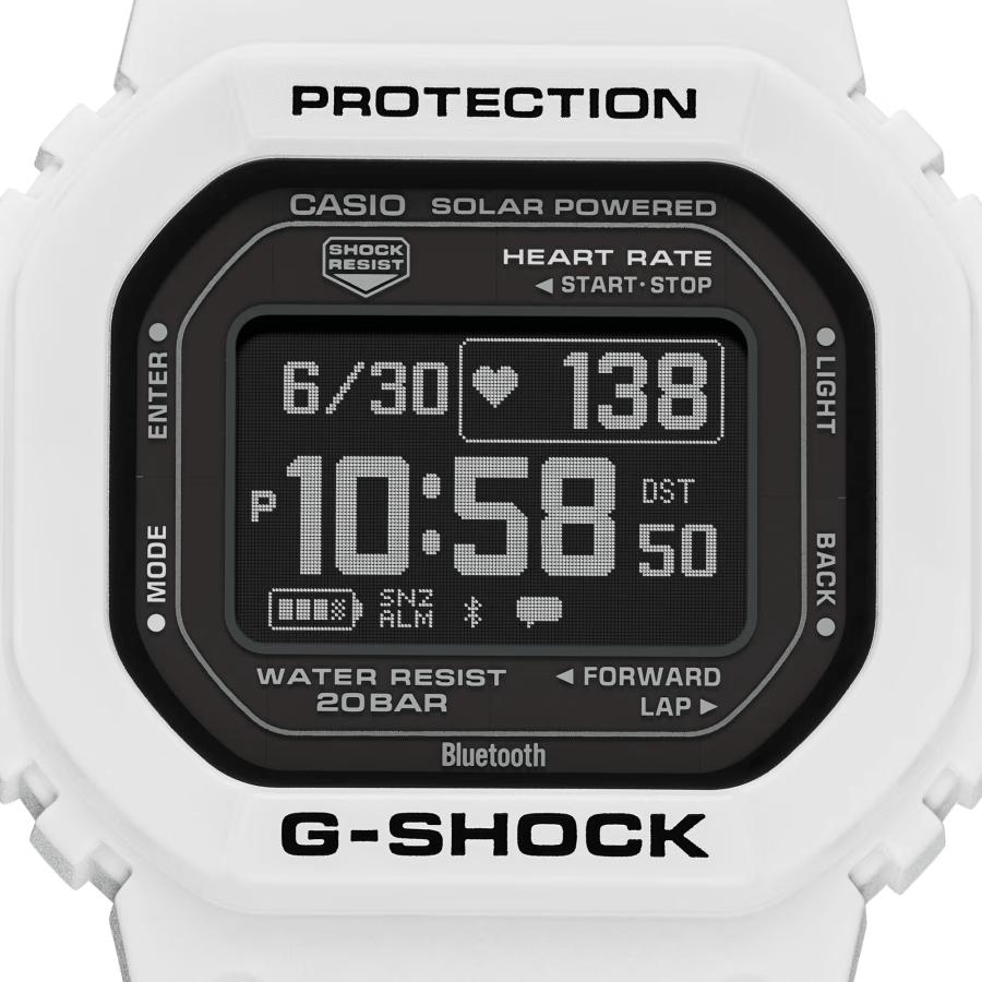 CASIO G-SHOCK DW-H5600-7JR G-SQUAD White Heart Rate Monitor Bluetooth Solar-Assisted JDM Men’s Watch