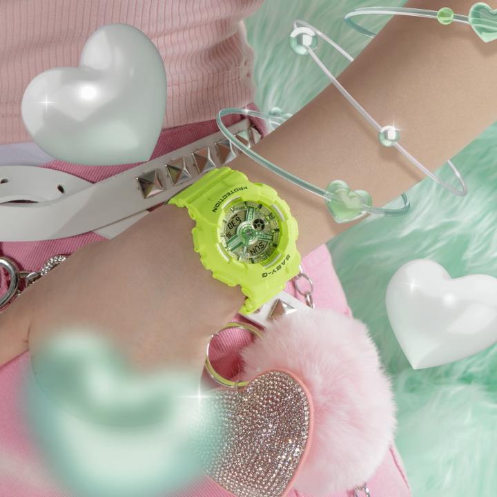 CASIO BABY-G BA-110YK-3AJF JDM Y2K Fresh Colors Yellow Analog-Digital Women's Watch