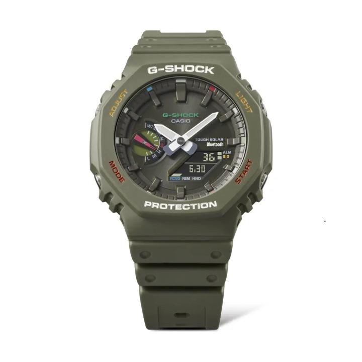 CASIO G-SHOCK GA-B2100FC-3AJF JDM Tough Solar Mobile Link Analog-Digital Multicolor Accent Green Men's Watch